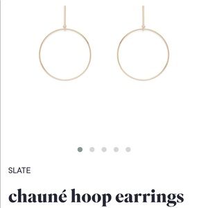 SLATE chauné hoop earrings